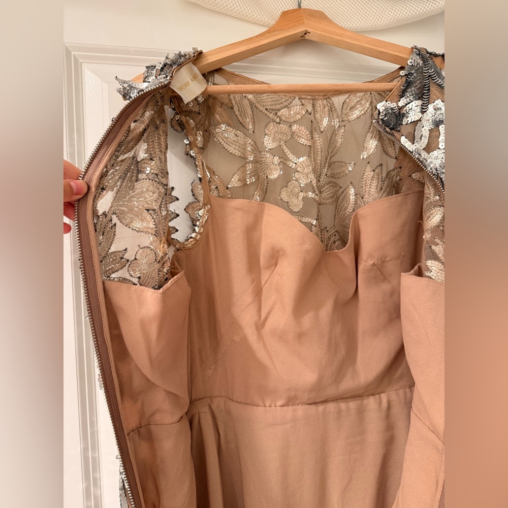 NWOT BRONX AND BANCO Violet Maxi Dress in Dark Silver, wedding guest dress - Picture 16 of 16